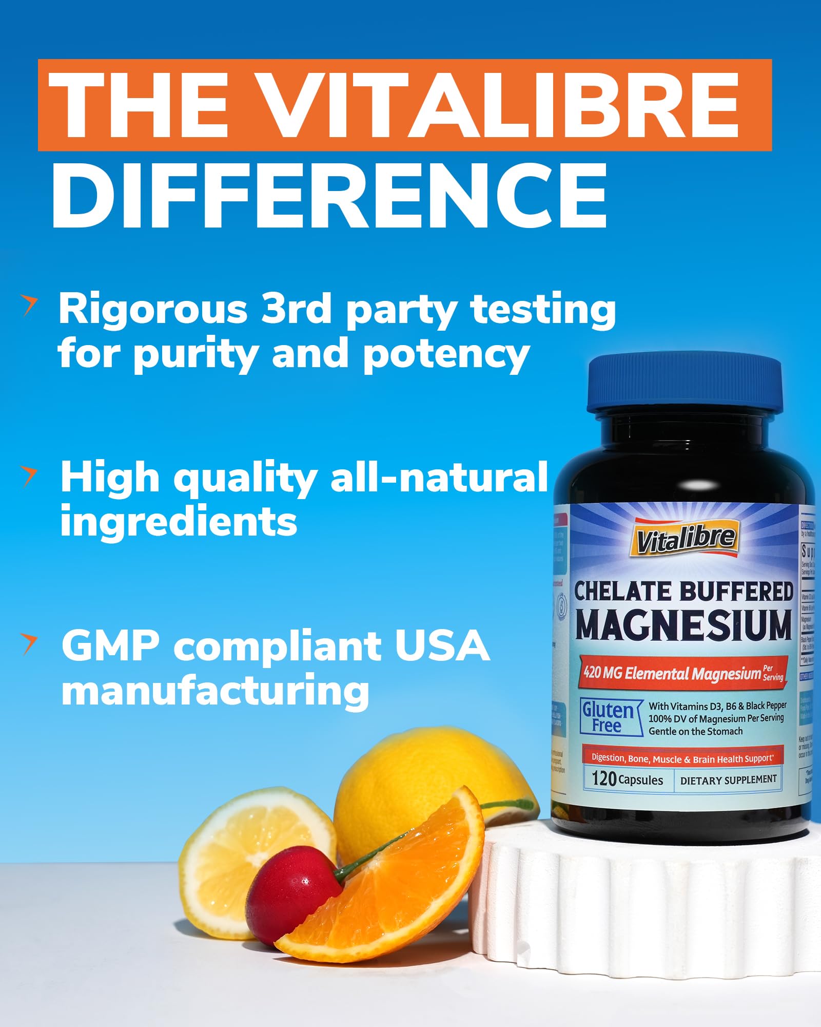 10 in 1 Magnesium Complex, 420mg Elemental Magnesium | Ultra Strength, Max Absorption | Chelated Magnesium Supplement for Sleep, Nerves & Heart Health | Non-GMO, 120 Vegan Capsules Nirvana Guru