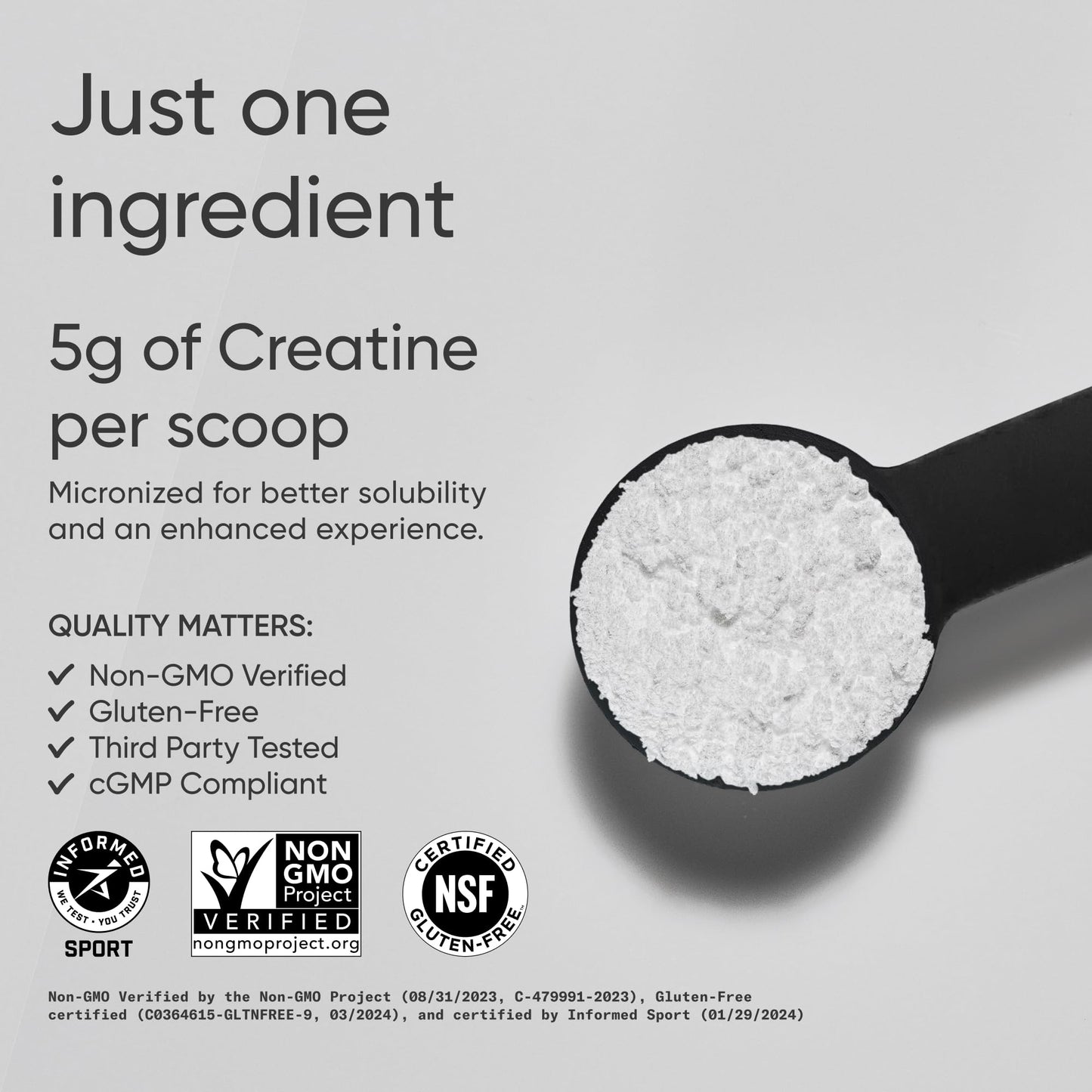 Sports Research Creatine Monohydrate - Gain Lean Muscle, Improve Performance and Strength and Support Workout Recovery - 5 g Micronized Creatine - 1.1LBS - Nirvana Guru