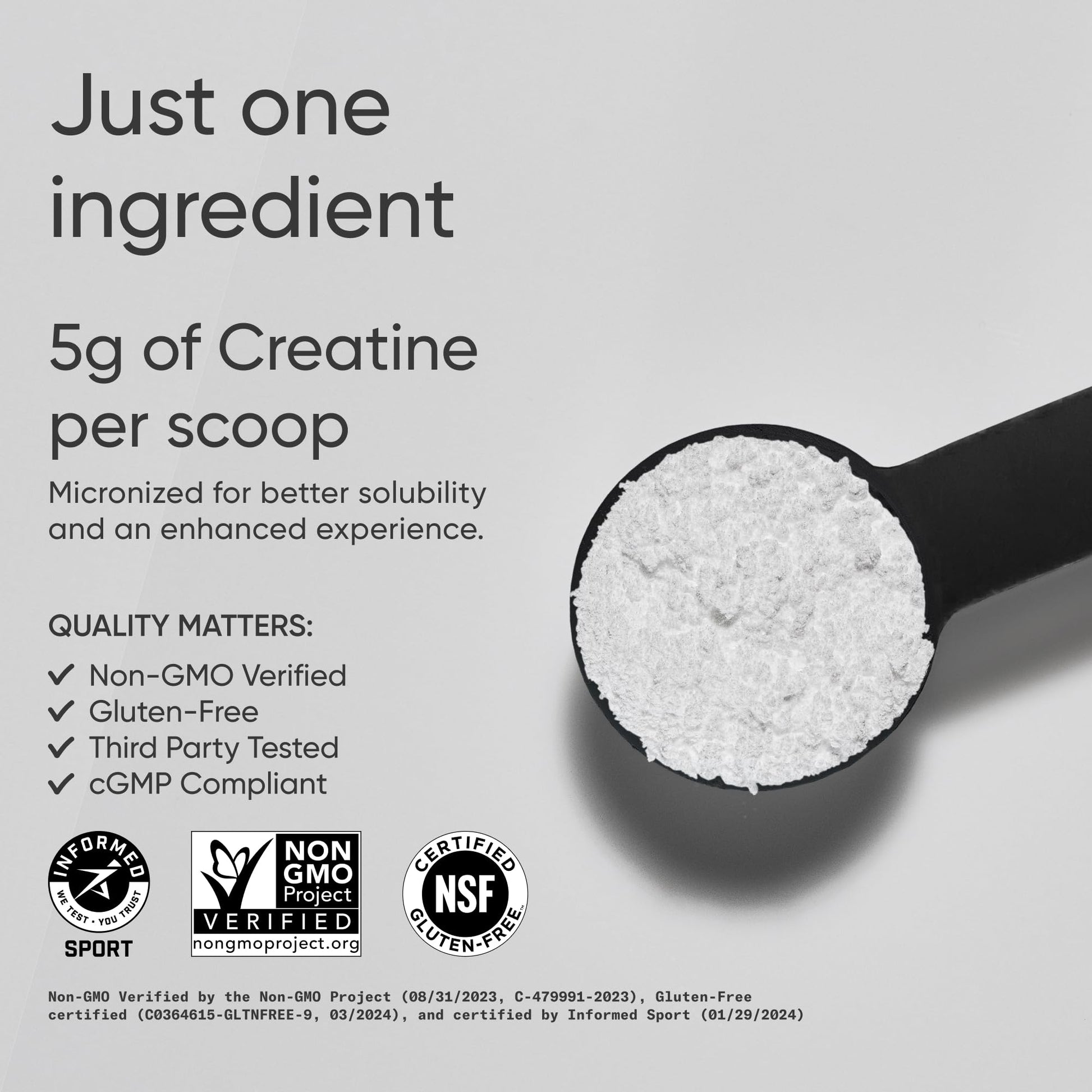 Sports Research Creatine Monohydrate - Gain Lean Muscle, Improve Performance and Strength and Support Workout Recovery - 5 g Micronized Creatine - 1.1LBS - Nirvana Guru