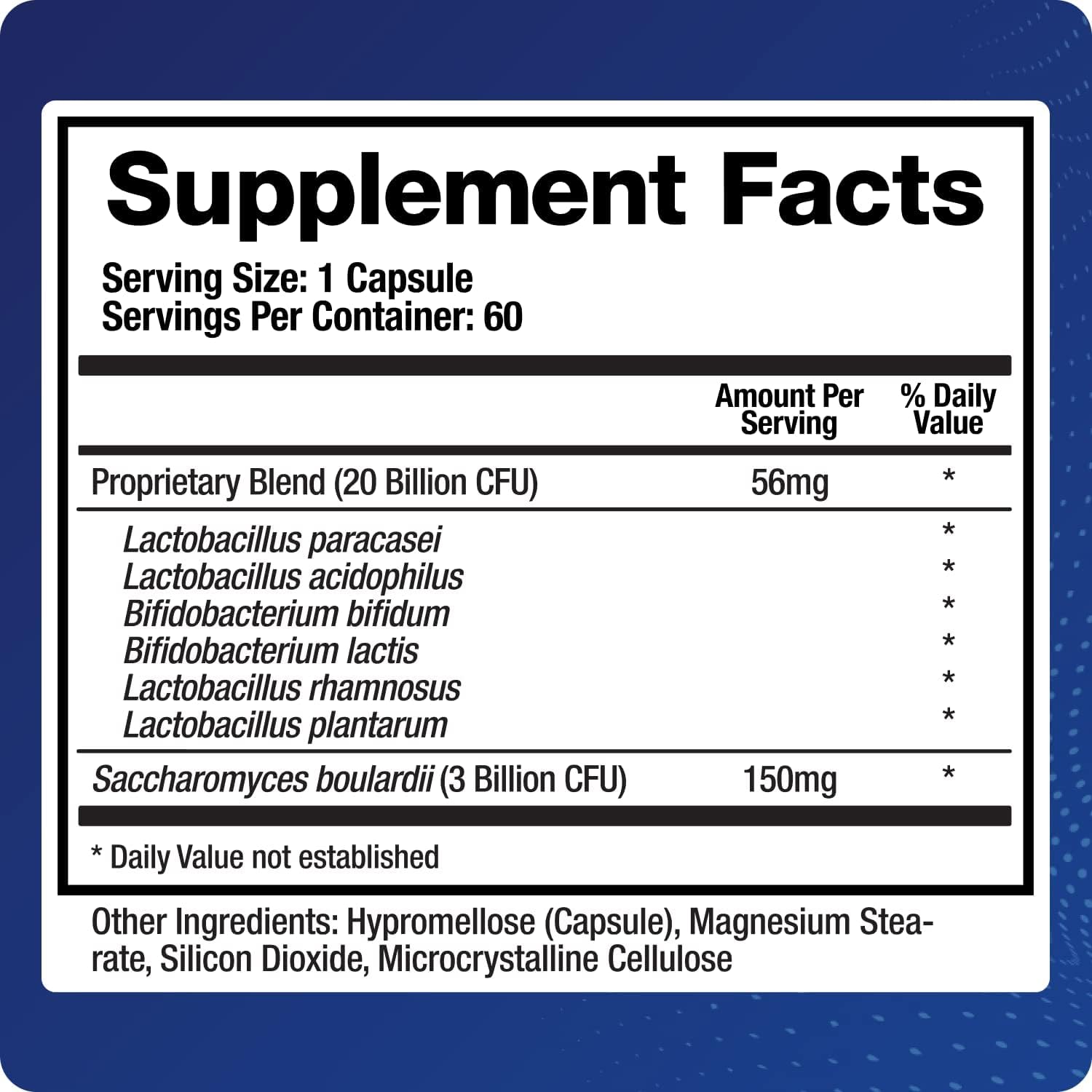 Saccharomyces boulardii Probiotic Supplement w/L. paracasei, L. rhamnosus, Bifidobacterium, Acidophilus – Prebiotic Complement – Temp-Stable, 30-60 Day Supply Nirvana Guru