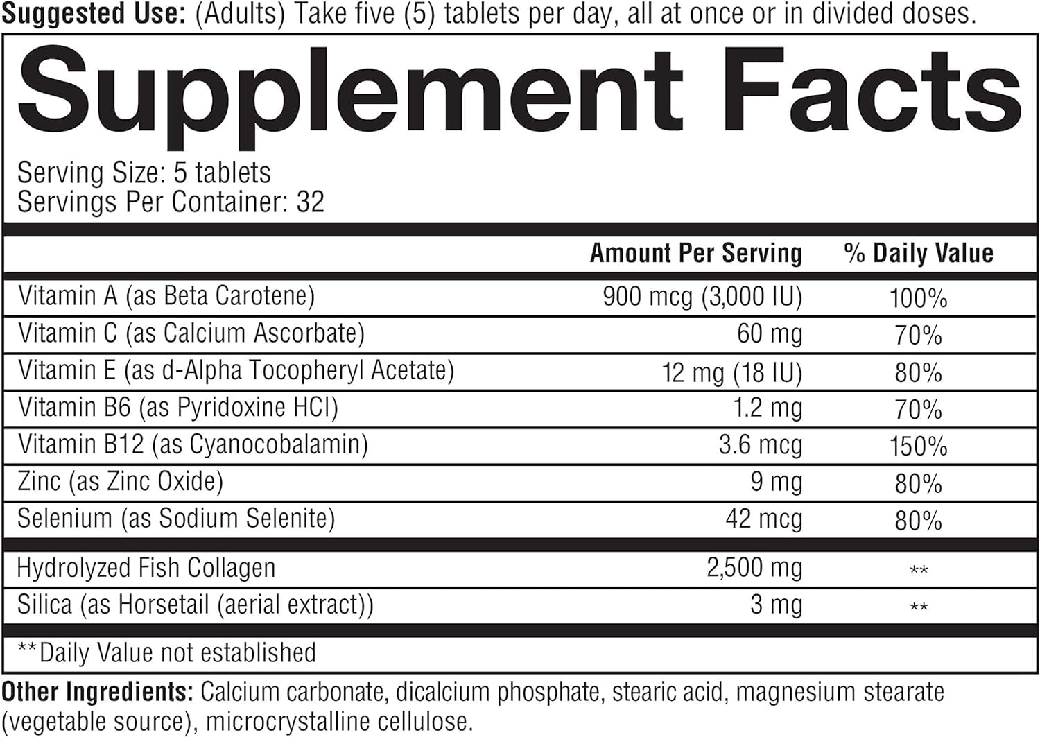 Youtheory Marine Collagen - 2,500 mg Hydrolyzed Collagen - Supports Skin* - Fish-Sourced Collagen - with Vitamin C, A, C, E, B6, B12 & More - Highly Digestible and Absorbable - 290 Tablets - Nirvana Guru