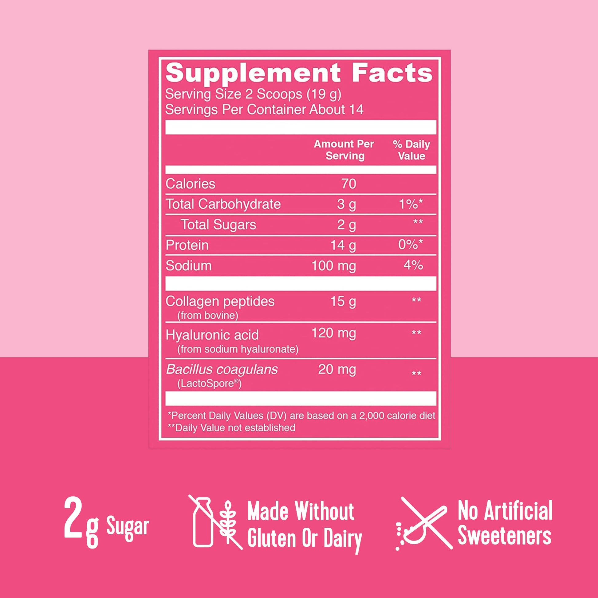 Vital Proteins Beauty Collagen (Strawberry Lemon, Canister) - 120mg of Hyaluronic Acid and 15g of Collagen Per Serving - Nirvana Guru