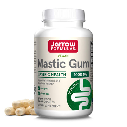 Jarrow Formulas Mastic Gum 1000 mg, Dietary Supplement for Gastrointestinal Health Support, 60 Veggie Capsules, 30 Day Supply - Nirvana Guru
