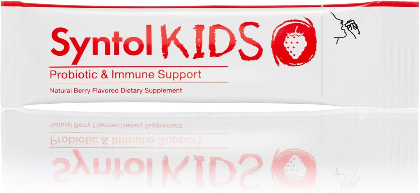 Arthur Andrew Medical, Syntol Kids, Daily Probiotic Supplement for Digestive Health and Young Immune Systems, No Sugar or Artificial Sweeteners, Berry Flavor, Vegan, 30 Sachets Nirvana Guru