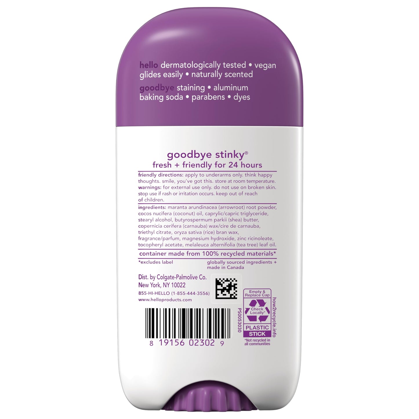 hello Sweet Coconut Deodorant With Shea Butter for Women + Men, Aluminum Free, Baking Soda Free, Parabens Free, 24 Hour Odor Protection, 2.6 Ounce, 2 Pack Nirvana Guru
