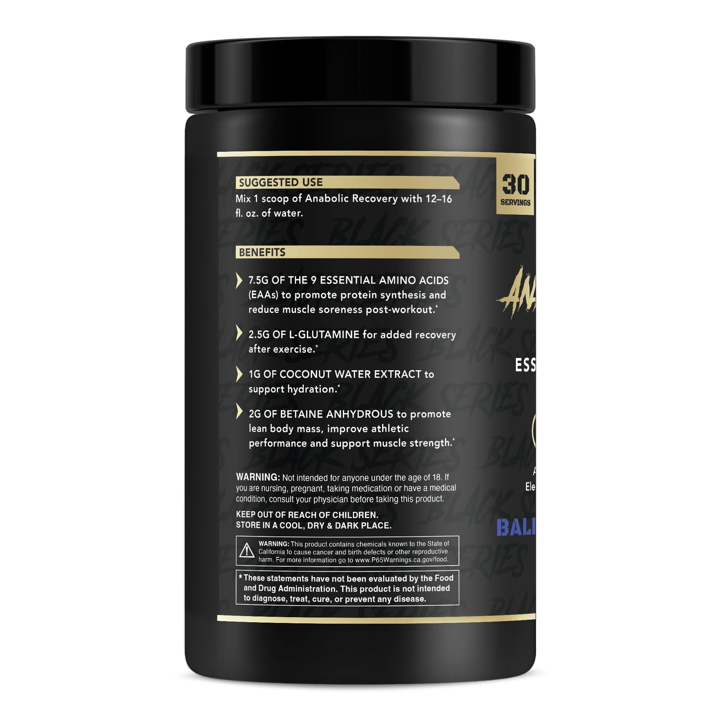 Anabolic Warfare Anabolic Recovery Essential Amino Acid Blend - Post-Workout Recovery & Premium Hydration to Build Muscle (Tropical Tornado, 30 Servings) Nirvana Guru