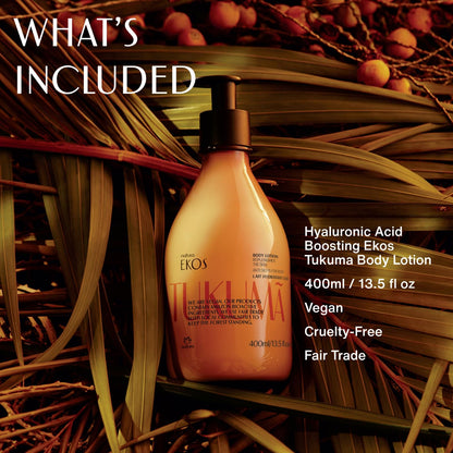 natura - Ekos Tukumã Replenishing Body Lotion - Vegan Skin Care - Moisturize & Improve Skin Texture - Boost Hyaluronic Acid - Brazilian Beauty Secrets - Self Care & Body Care - 13.5 fl oz (400ml) - Nirvana Guru