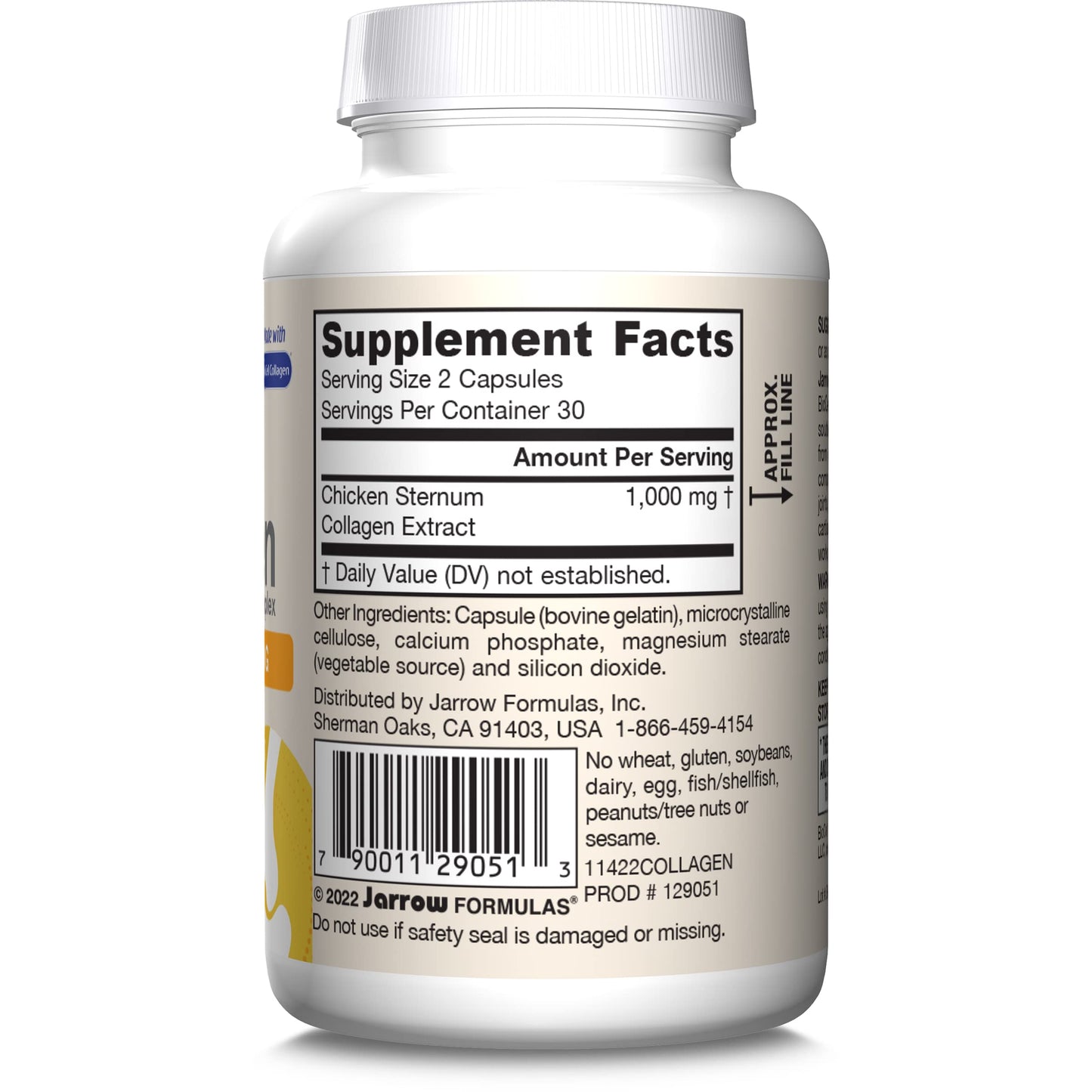 Jarrow Formulas Type II Collagen Complex 1000 mg Supplements, Supports Skin and Joint Health, 60 Capsules, 30 Day Supply - Nirvana Guru