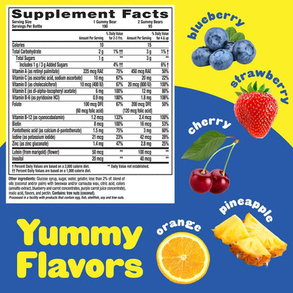 L'il Critters Gummy Vites Daily Kids Multivitamins Assorted Fruit Flavors for Ages 2+ Toddlers & Kids, Gummy Vitamin with Vitamin C and D, 95-190 Day Supply, 190 Gummies Nirvana Guru