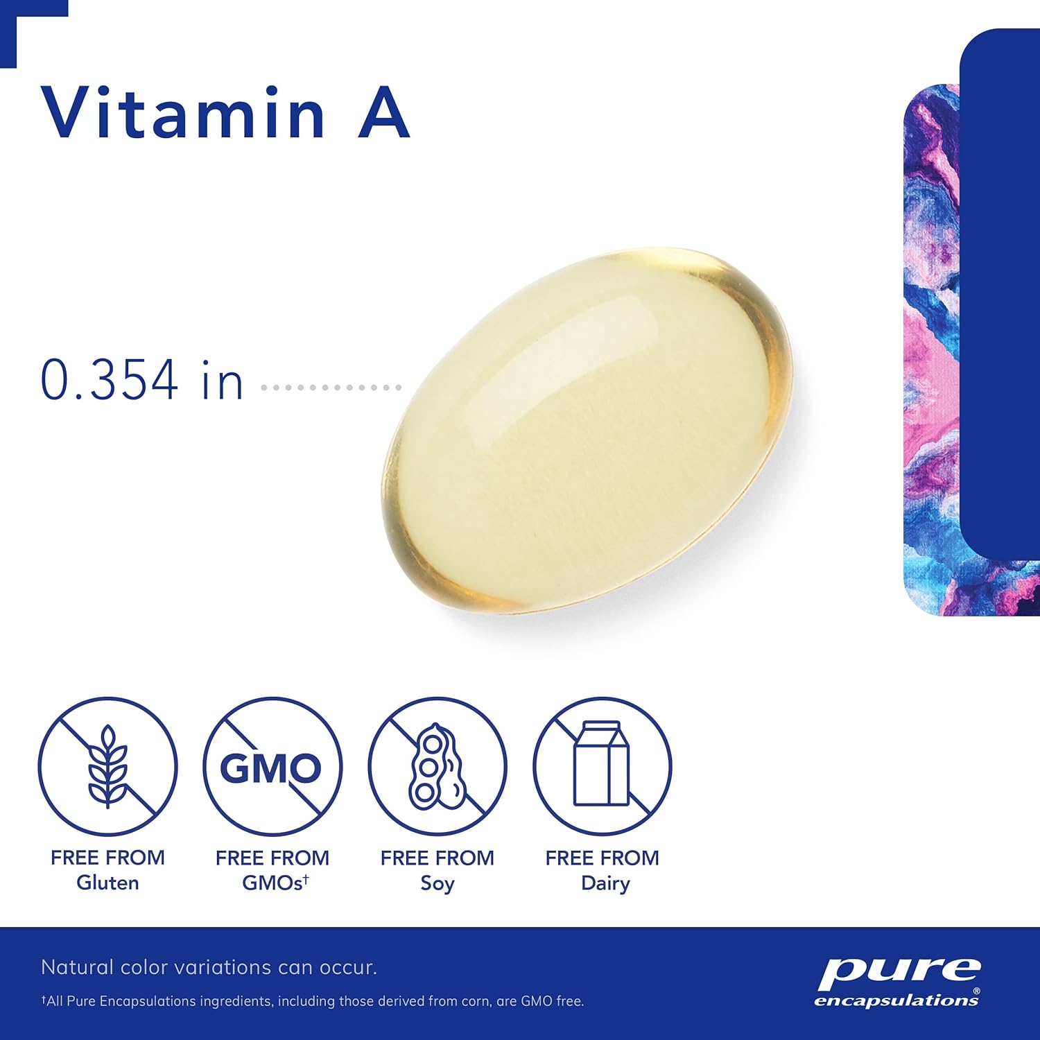 Pure Encapsulations Vitamin A - 3,000 mcg - from Cod Liver Oil - Immune & Vision Support* - Vitamin A Palmitate Supplement - Non-GMO - 120 Softgel Capsules Nirvana Guru