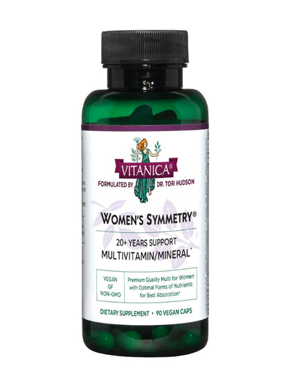 Vitanica, Women's Symmetry, High Potency Daily Multivitamin, Vegan, 180 Capsules - Nirvana Guru