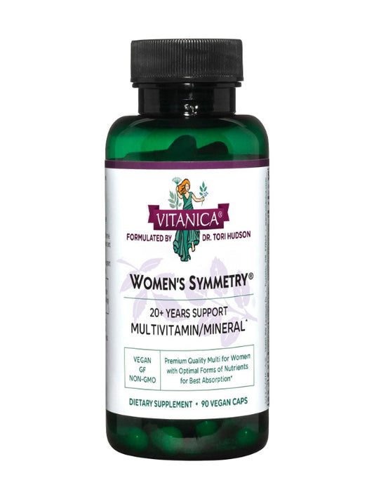 Vitanica, Women's Symmetry, High Potency Daily Multivitamin, Vegan, 180 Capsules - Nirvana Guru