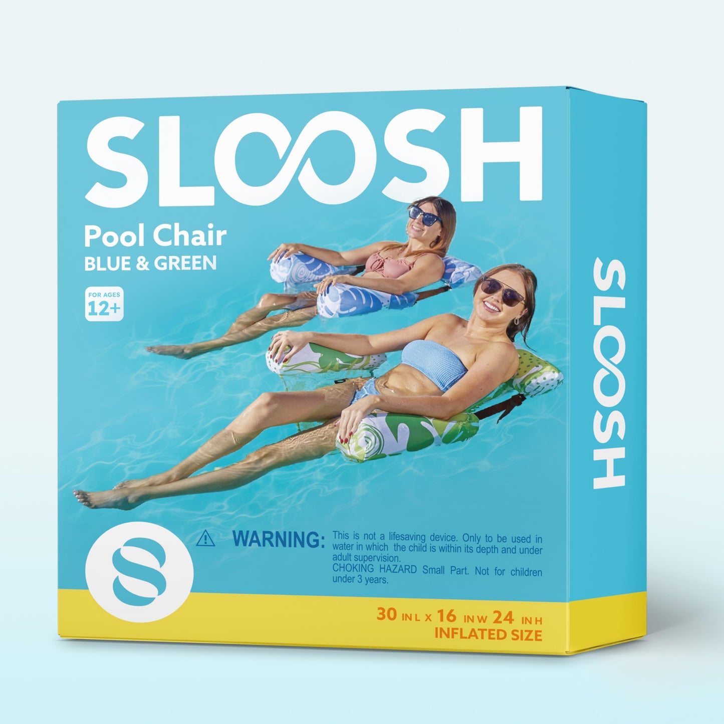 SLOOSH Inflatable Pool Floats Adult,2 Packs Floating Lounge Chairs,Blow up Pool Noodles for Adult Heavy Duty,Floating Chair for Party Summer Water Beach Lake Fun Nirvana Guru