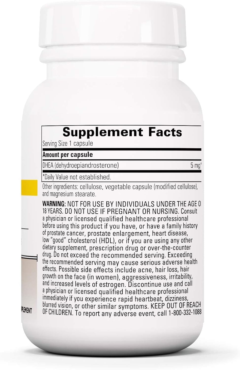 Integrative Therapeutics DHEA-5 - for Women and Men - Gluten Free - Dairy Free - Vegan - 60 Capsules - Nirvana Guru