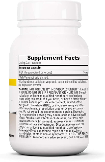 Integrative Therapeutics DHEA-5 - for Women and Men - Gluten Free - Dairy Free - Vegan - 60 Capsules - Nirvana Guru