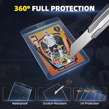 100ct Semi Rigid Card Holders & 100ct Card Sleeves for PSA, SGC, BGS, CSG Graded Card Submissions, Semi Rigid Card Sleeves, Baseball Card Protectors, PSA Graded Card Sleeve for Trading Card nirvanaguru