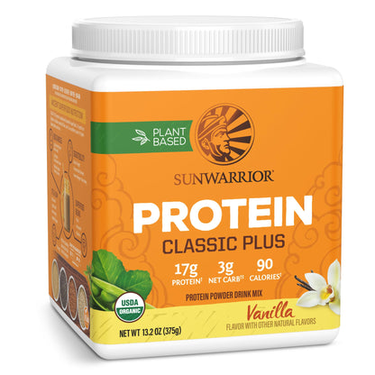 Brown Rice Protein Powder with Bcaa & Amino Acids Raw Rice Protein Shake Gluten Free Low Carb Dairy Free | Plant Based Classic Sprouted Brown Rice Protein Powder Natural 375g by Sunwarrior - Nirvana Guru