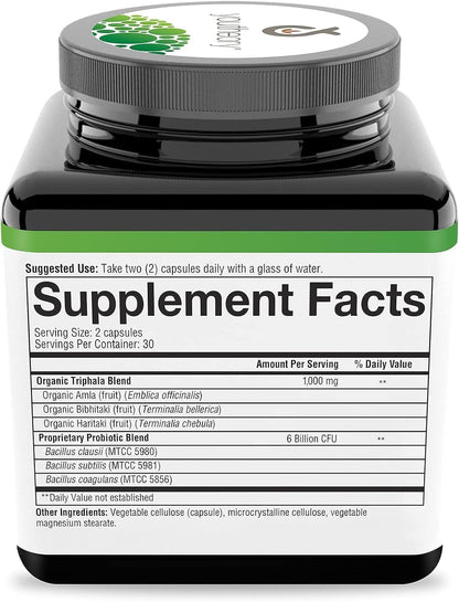 Youtheory Spore Probiotic - 6 Billion CFU - Probiotic Digestive Supplement* - Resists Stomach Acid Breakdown* - Dairy, Gluten & Soy Free - 60 Vegetarian Capsules - Nirvana Guru