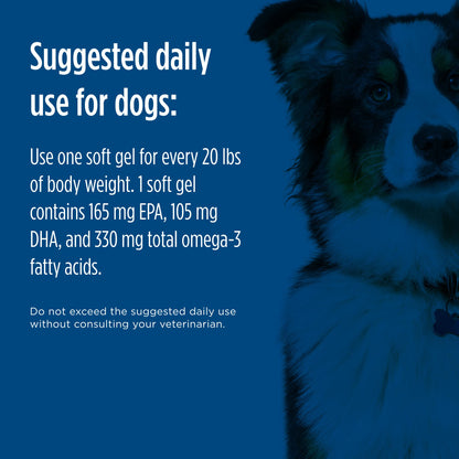 Nordic Naturals Omega-3 Pet, Unflavored - 180 Soft Gels - 330 mg Omega-3 Per Soft Gel - Fish Oil for Dogs with EPA & DHA - Promotes Heart, Skin, Coat, & Immune Health - Nirvana Guru