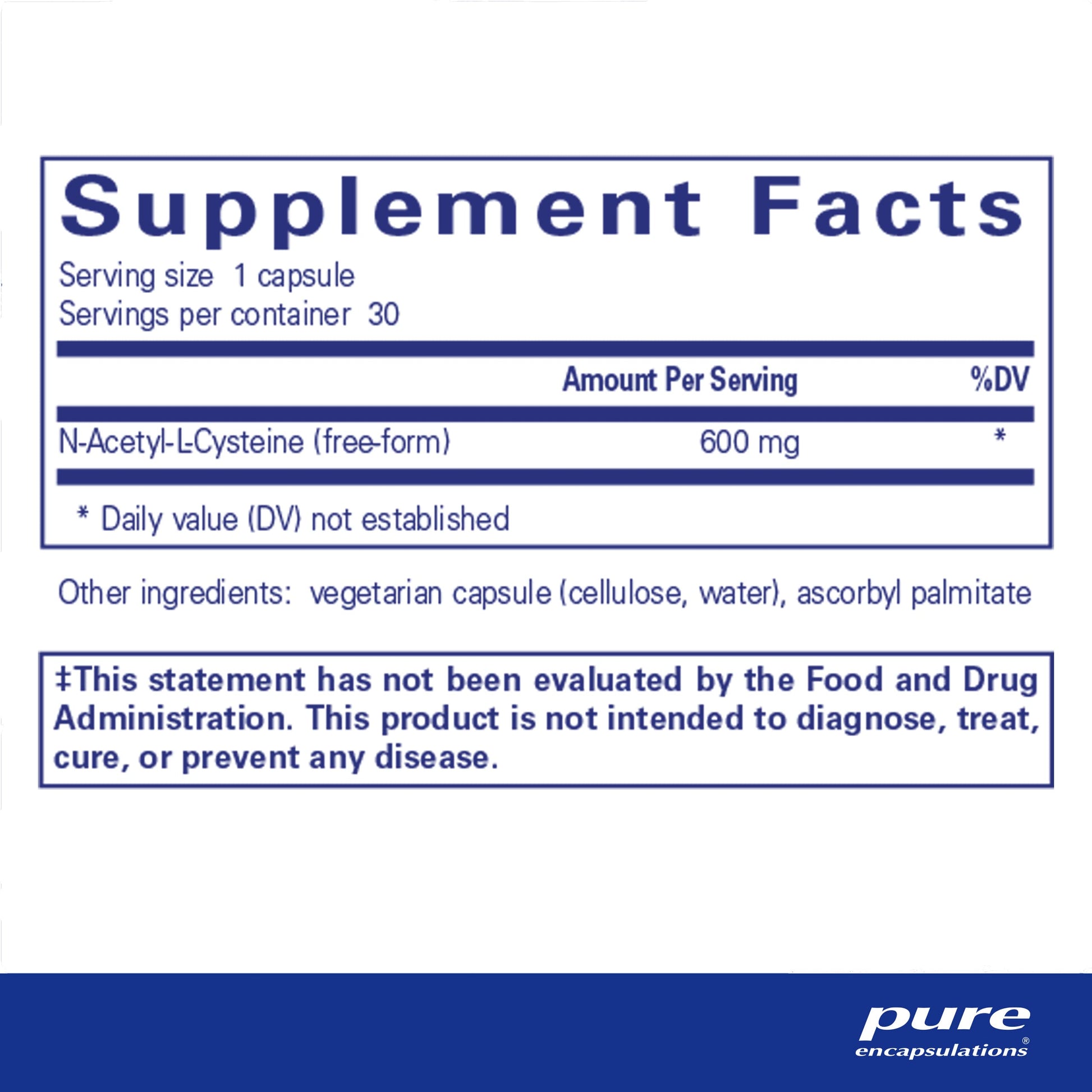 Pure Encapsulations NAC 600 mg - N-Acetyl Cysteine NAC Supplement for Lung Health & Immune Support, Liver Support & Antioxidants* - with Freeform N-Acetyl-L-Cysteine - 90 Capsules Nirvana Guru