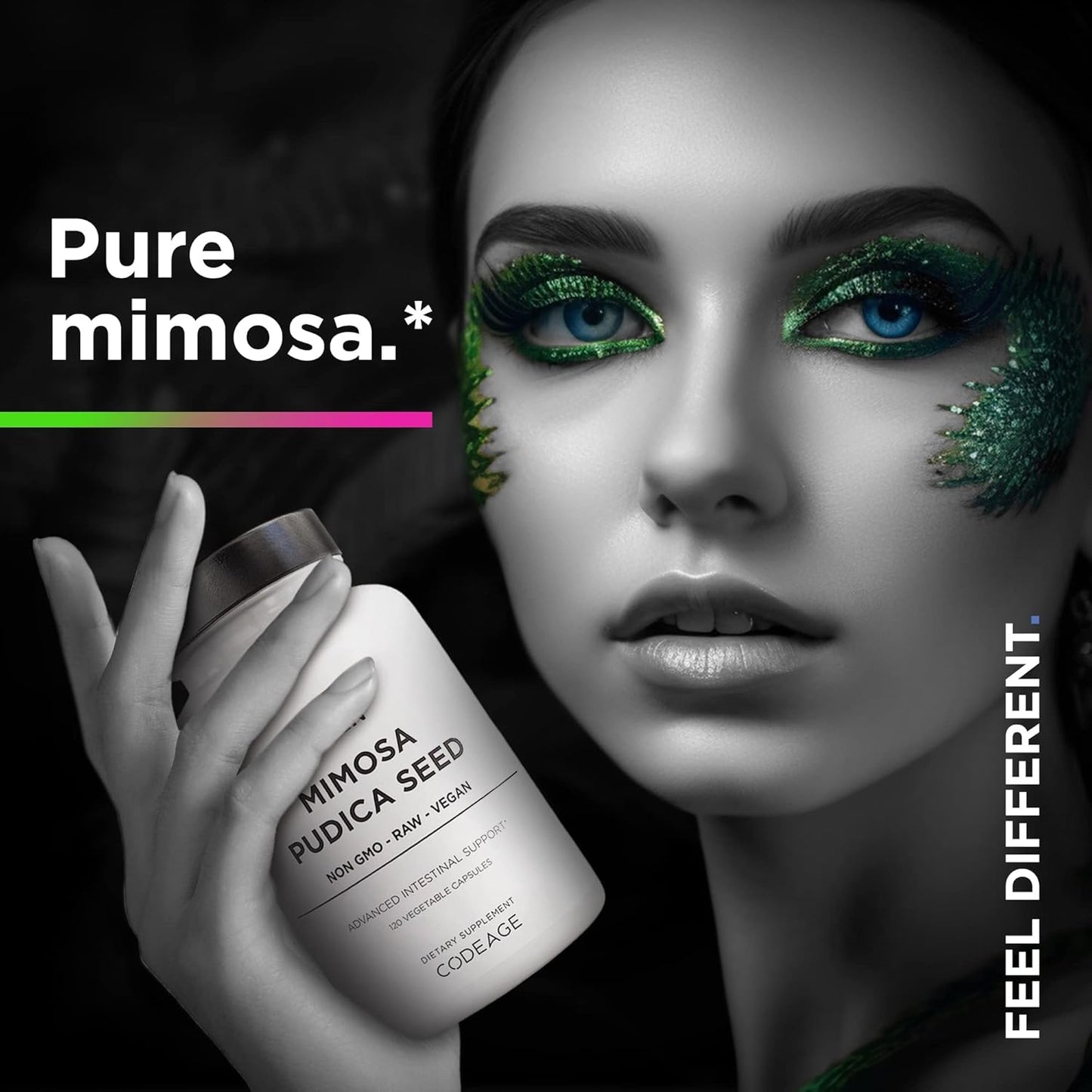 Amen Organic Mimosa Pudica Seeds Capsules, 2 Month Supply, Vegan Mimosa Pudica Seed Plant Supplement - Mimosine Sensitive Plant Pills - Fat Soluble Dietary Supplement - Non-GMO & Vegan - 120 Capsules Nirvana Guru
