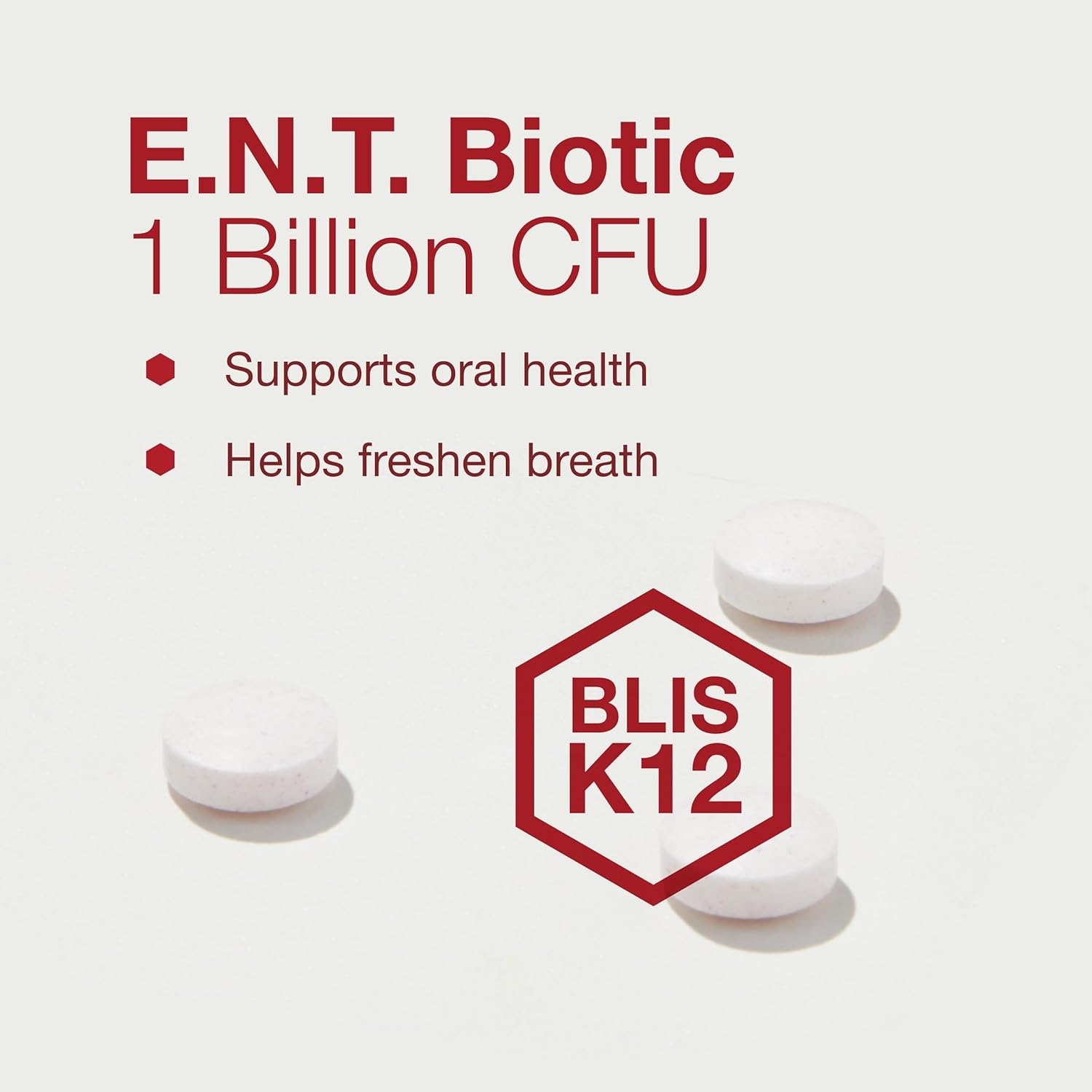 PROTOCOL FOR LIFE BALANCE E.N.T. Biotic - Probiotic Lozenge - Oral & Throat Health - 1 Billion CFU - Immune Support - Refrigerate for Live Bacteria - Nut & Soy Free - 60 Lozenges Nirvana Guru