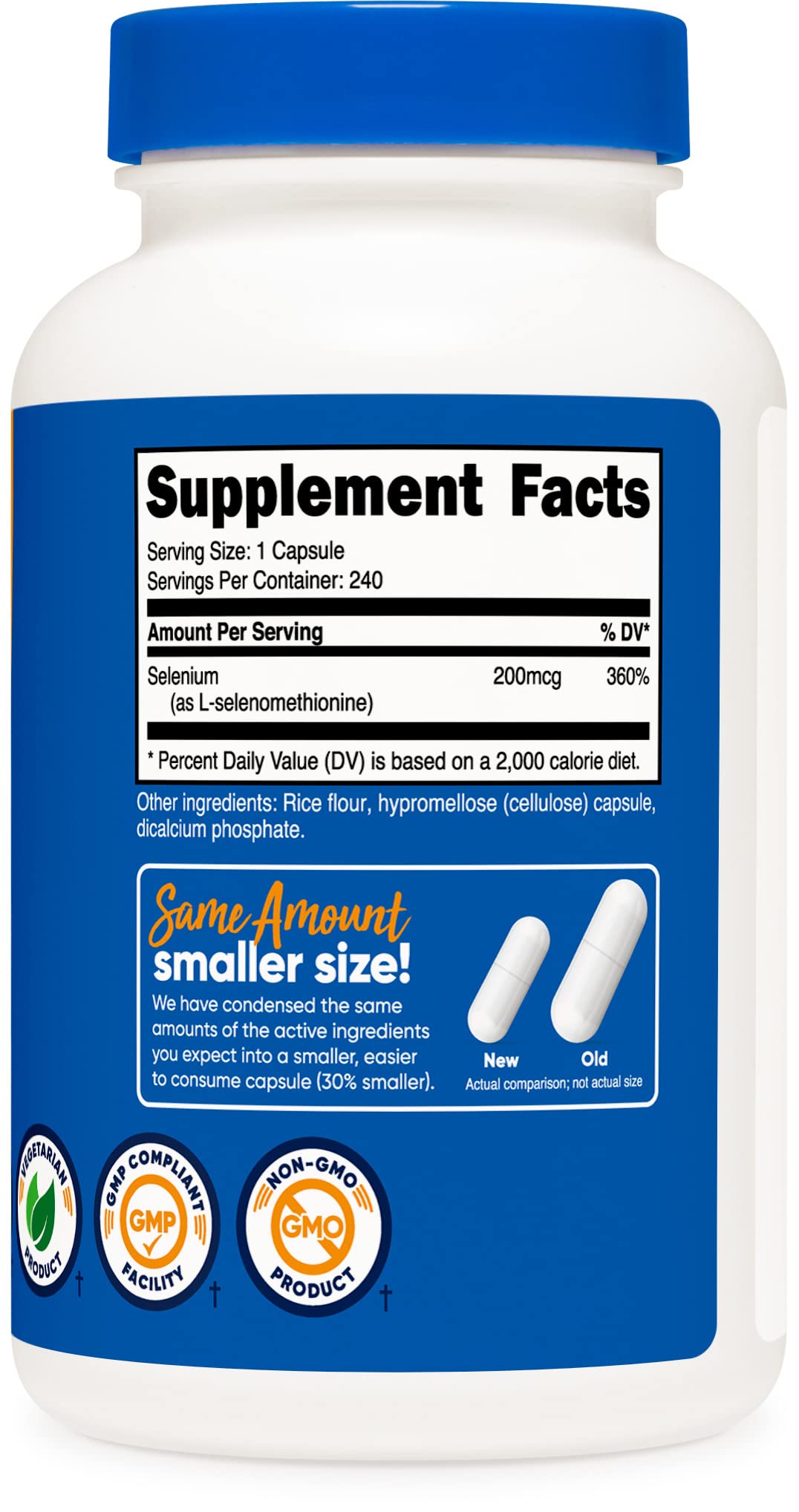 Nutricost Selenium 200mcg, 240 Vegetarian Capsules, Non-GMO, Gluten Free L-Selenomethionine Nirvana Guru