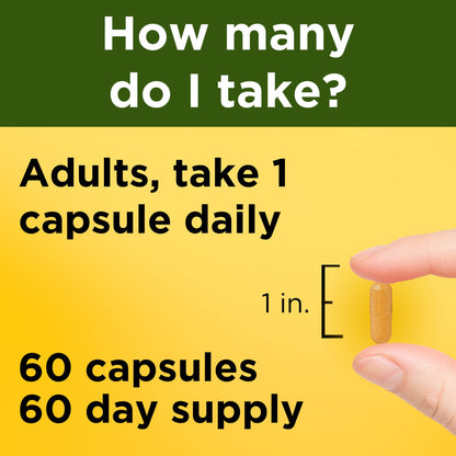 Nature Made Turmeric Curcumin 500 mg, Herbal Supplement for Antioxidant Support, 120 Capsules, 120 Day Supply - Nirvana Guru