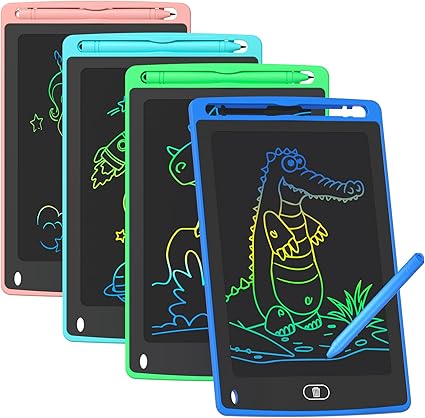4 Pack LCD Writing Tablet for Kids, 8.5 Inch Colorful Doodle Board Drawing Tablet, Educational Learning Toys Birthday Gifts for Boys Girls Age 3 4 5 6 7 8 nirvanaguru
