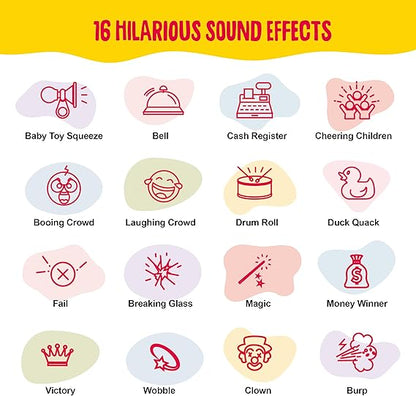 KNUCKLHEAD Sound Effects Machine - 16 Hilarious Sounds - Boys Noise Maker Prank Gifts for Kids- 6 7 8 9 10 Year Old Boy Gifts - Fun Boys Toys for Ages 8-13 - Cool Gadgets for Teens Gift nirvanaguru
