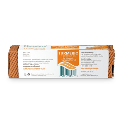 Himalaya Botanique Turmeric & Coconut Oil Whitening Antiplaque Herbal Toothpaste, Whitens Teeth, Fluoride Free, No Artificial Flavors, SLS Free, Vegan, Cruelty Free, Foaming, Mint Flavor, 4 Oz, 1 Pack - Nirvana Guru