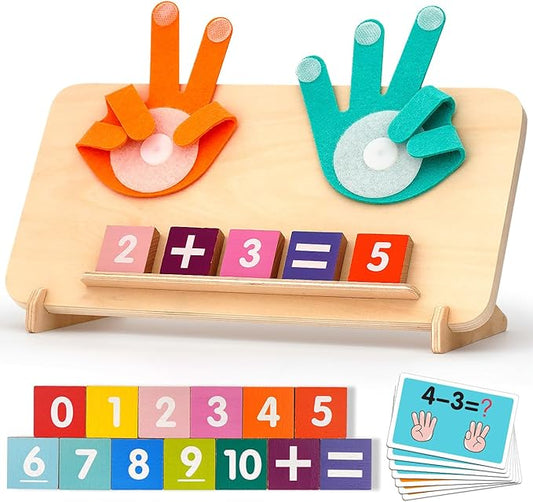 Preschool Learning Toys for Toddlers 2-4, Educational Math manipulatives Number Counting Blocks for Kids, Montessori Toys for 3-5 Year Old Boys Girls Birthday Gifts nirvanaguru
