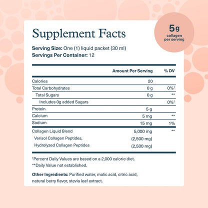 Youtheory Collagen Liquid - 5,000 mg Hydrolyzed Collagen - for Hair, Skin & Nails* - Sugar, Dairy & Soy Free - Berry Flavor - 12 Single Serving Packets - Nirvana Guru