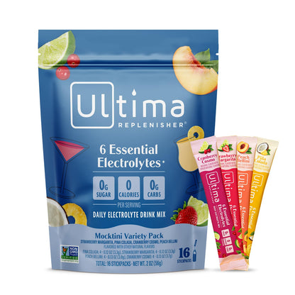 Ultima Replenisher Daily Electrolyte Powder Drink Mix – Sugar Free – Original Variety, 20 Stickpacks – Hydration Packets with 6 Electrolytes and Minerals – Keto Friendly, Vegan, Non-GMO - Nirvana Guru