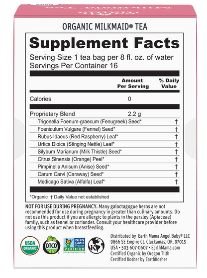 Earth Mama Organic Third Trimester Tea Bags | 100% USDA Organic Herbal Tea for Late Pregnancy Comfort + Childbirth Preparation, 16 Teabags Per Box (2-Pack) Nirvana Guru