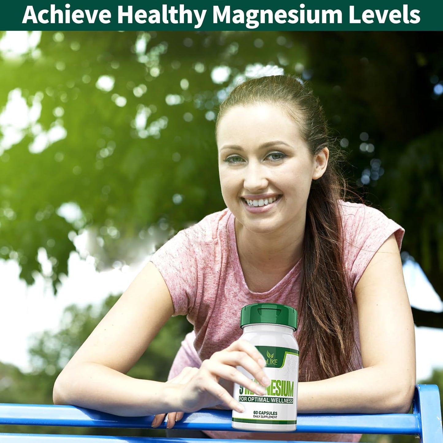 Magnesium Supplement with 9 Forms of High Absorption Magnesium Glycinate, L-threonate, Citrate, Malate and More for Muscle, Brain Support, Non-GMO, Gluten & Soy Free, 60 Capsules Nirvana Guru