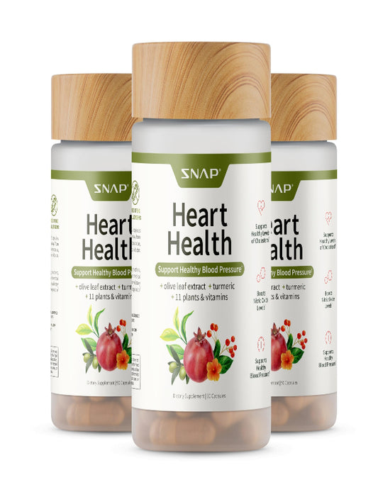 Snap Supplements Heart Health Supplements and Blood Circulation Supplements, 180 Capsules - Nirvana Guru