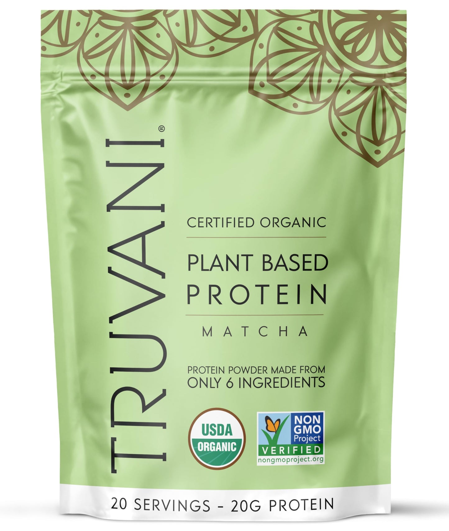 Truvani Vegan Protein Powder | Vanilla | 20g Organic Plant Based Protein | 18 Servings | Keto | Gluten & Dairy Free | Low Carb | No Added Sugar
