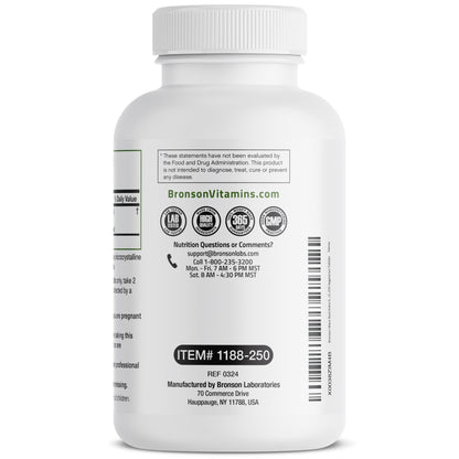 Bronson Maca Root Extra Lepidium Meyenii, Non-GMO, 120 Vegetarian Capsules