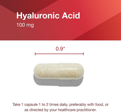 PROTOCOL FOR LIFE BALANCE Hyaluronic Acid - 100mg Hyaluronic Acid - Skin & Joint Support - Eye Support Supplement - Non-GMO & Kosher - 60 Veg Caps Nirvana Guru