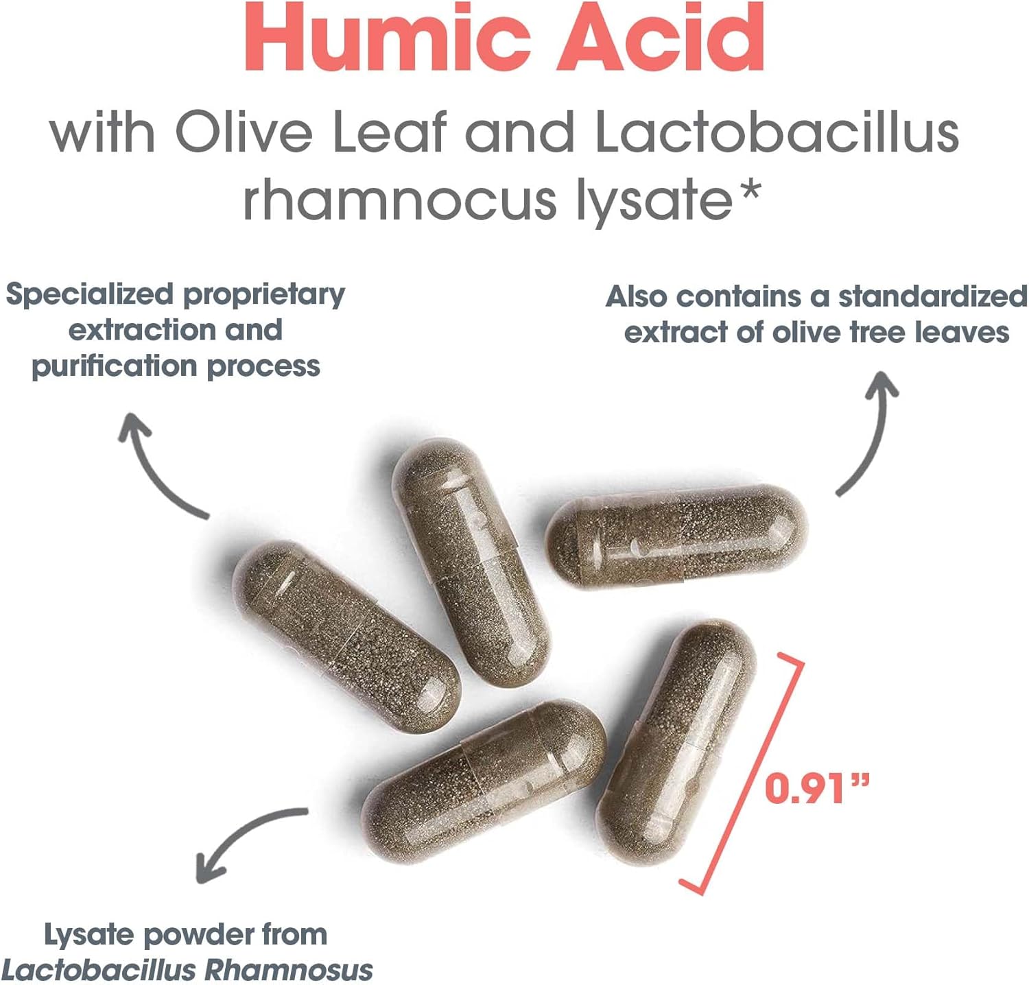 Allergy Research Group Humic-Monolaurin Complex - Immune System Support, Humic Acid Supplements, with Olive Leaf, Vegetarian Capsules - 120 Count Nirvana Guru
