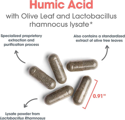 Allergy Research Group Humic-Monolaurin Complex - Immune System Support, Humic Acid Supplements, with Olive Leaf, Vegetarian Capsules - 120 Count Nirvana Guru
