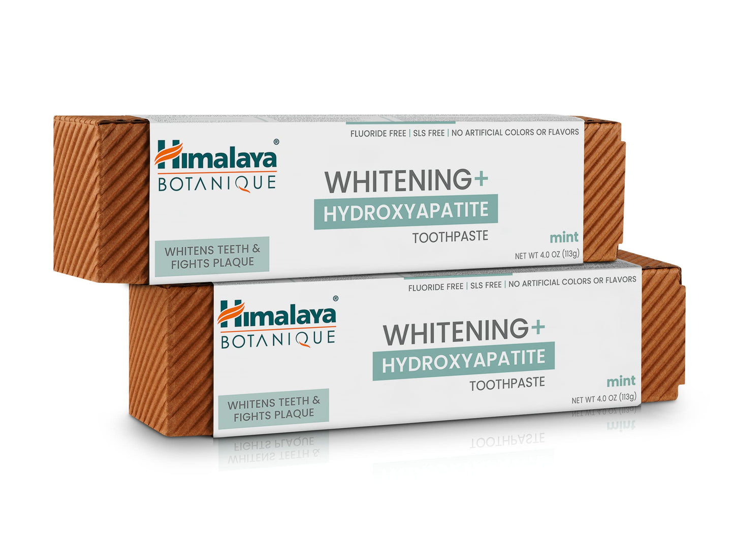 Himalaya Botanique Whitening + Hydroxyapatite Toothpaste, Mint Flavor - Nano Hydroxyapatite to Support Remineralization and Restore Enamel, Appropriate for Sensitive Teeth - Vegan, Gluten Free, 4 oz - Nirvana Guru