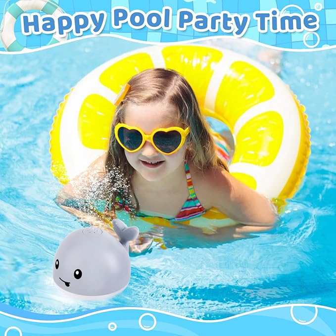 Gigilli Upgraded Baby Bath Toys, Rechargeable Light Up Bath Toys for Kids 1-3, Baby 6-12 12-18 Months Whale Bath Toy Sprinkler, Fountain Bathtub Toys Toddler Newborn Birthday Gifts nirvanaguru