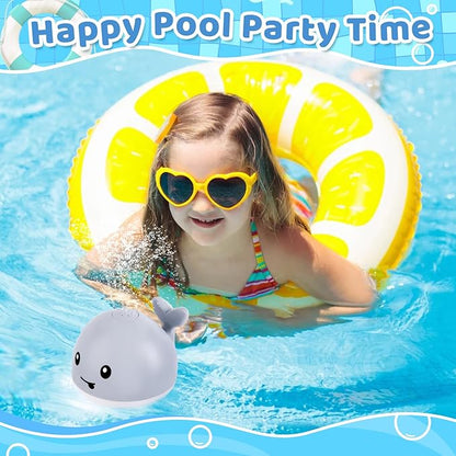 Gigilli Upgraded Baby Bath Toys, Rechargeable Light Up Bath Toys for Kids 1-3, Baby 6-12 12-18 Months Whale Bath Toy Sprinkler, Fountain Bathtub Toys Toddler Newborn Birthday Gifts nirvanaguru