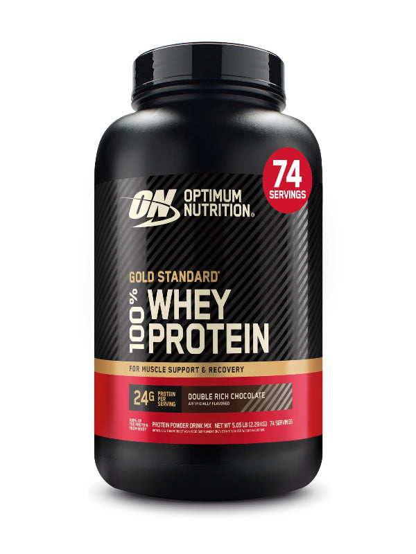 Optimum Nutrition Gold Standard 100% Whey Protein Powder, Double Rich Chocolate, 2 Pound (Packaging May Vary) - Nirvana Guru