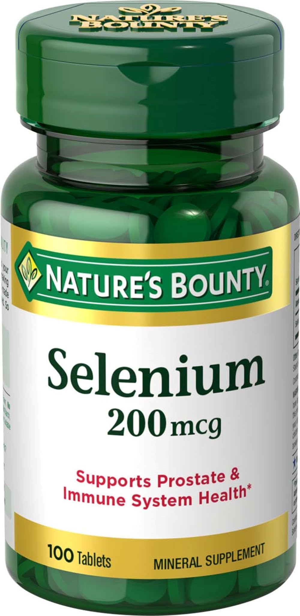 Nature's Bounty Selenium, Supports Prostate and Immune System Health, 200 mcg, 100 Tablets Nirvana Guru