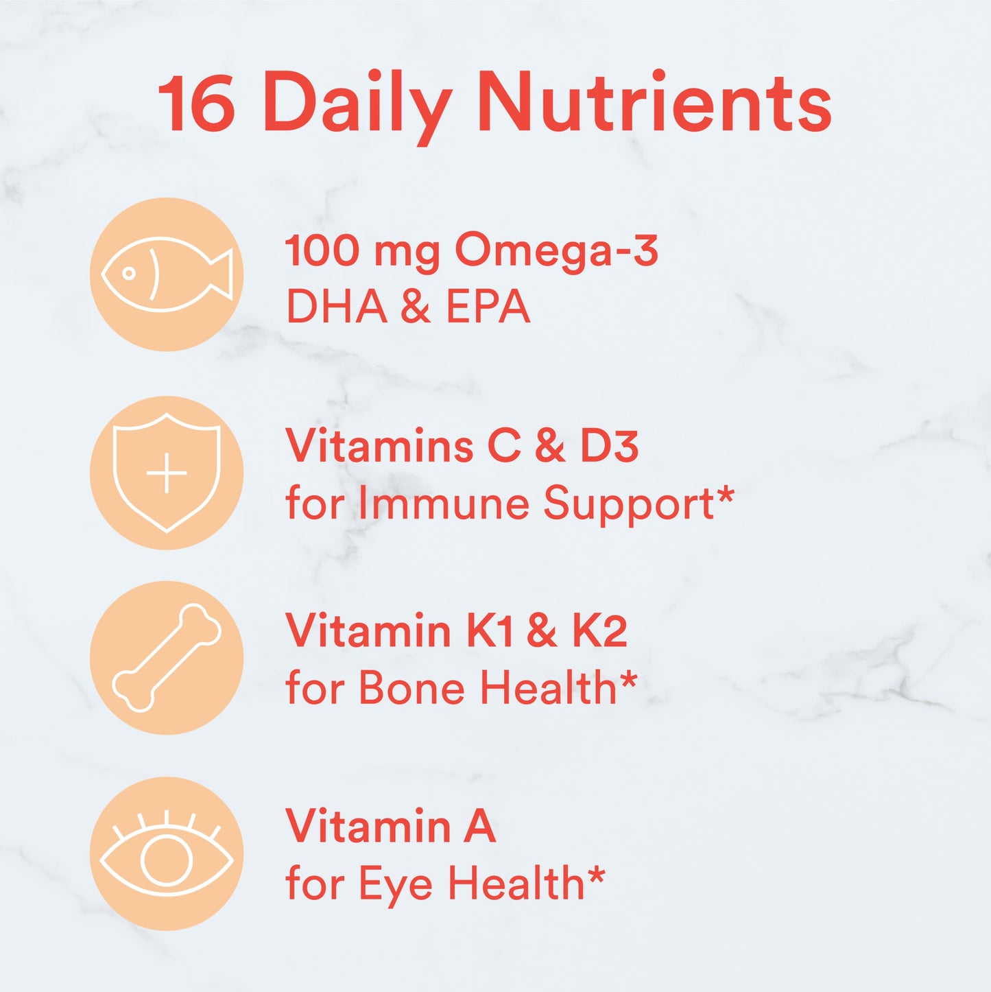 SmartyPants Kids Multivitamin Gummies - Improved Formula: Omega 3 (DHA/EPA), Vitamins D3, C, B12, B6, Vitamin A, K & Zinc, Gluten Free, Three Fruit Flavors, 60 Count (30 Day Supply)