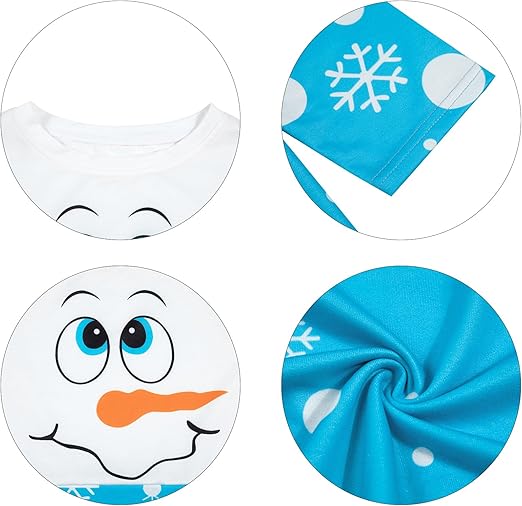 MOUSYA Women Dress Shirt Christmas Long Sleeve Tops Santa Printed Pullover Loose Plus Size T-Shirt Blouse with Pockets nirvanaguru