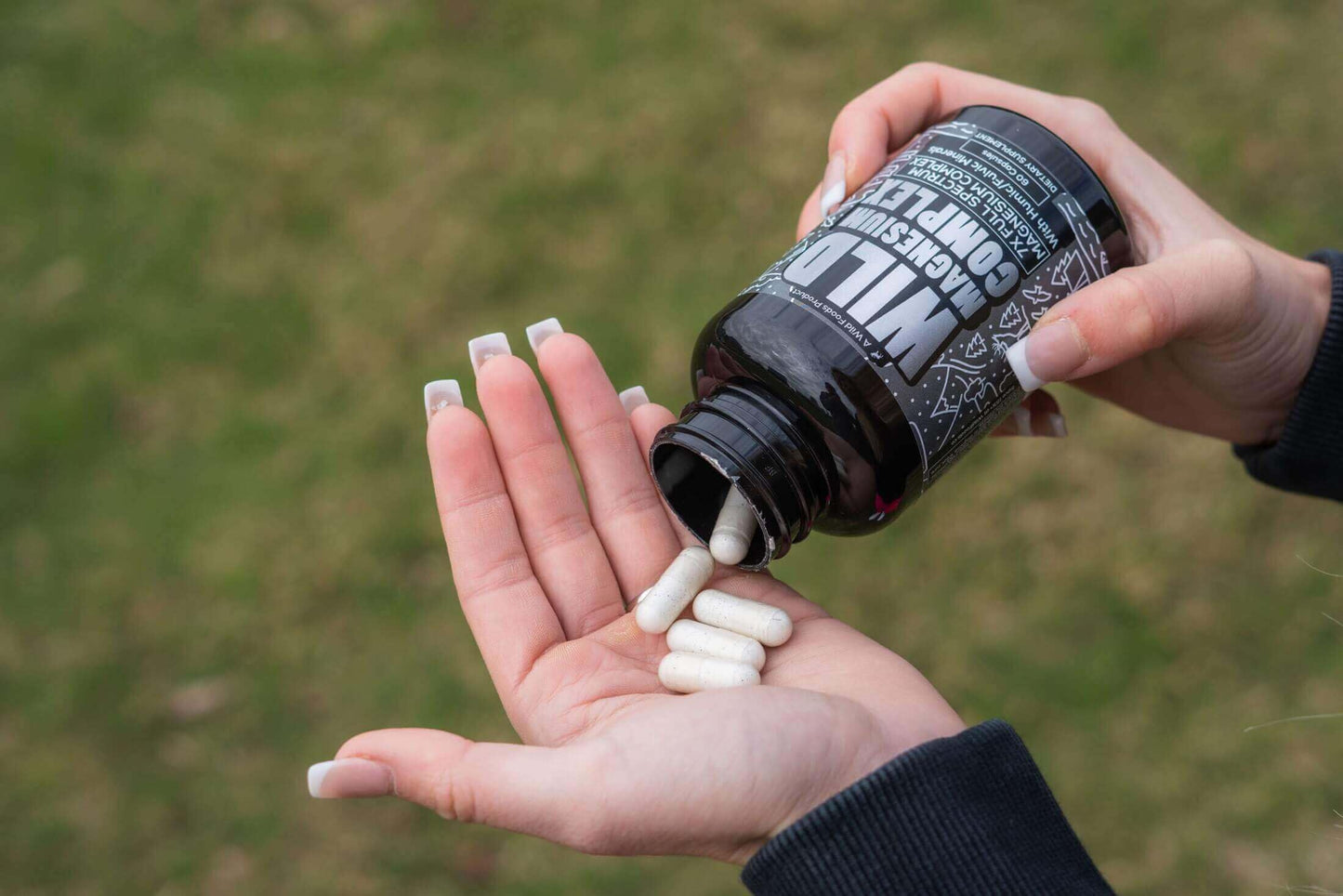 Wild Foods Magnesium Complex Supplement with 7X Forms, 90 Capsules | High Absorption, Full Spectrum, Easy Digestion | 500mg Glycinate, Bisglycinate, Malate, Orotate, Citrate, Taurate Nirvana Guru